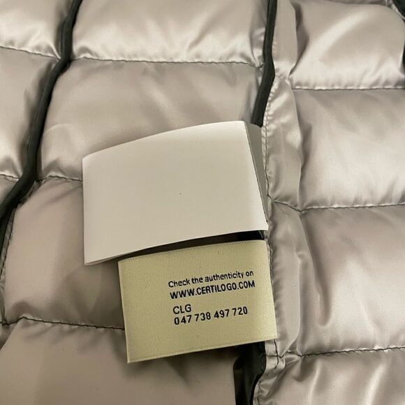 Colmar iridescent down puffer  jacket with side opening natural feather pudding - Picture 8 of 13